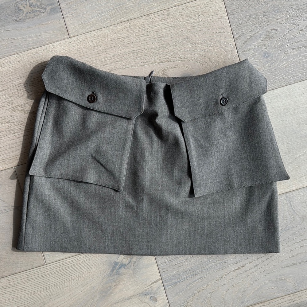 Beaufille Gray Mini Pencil Skirt for Work